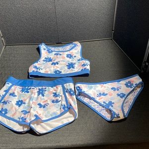 Eddie Bauer Girls 3-piece bathing suit